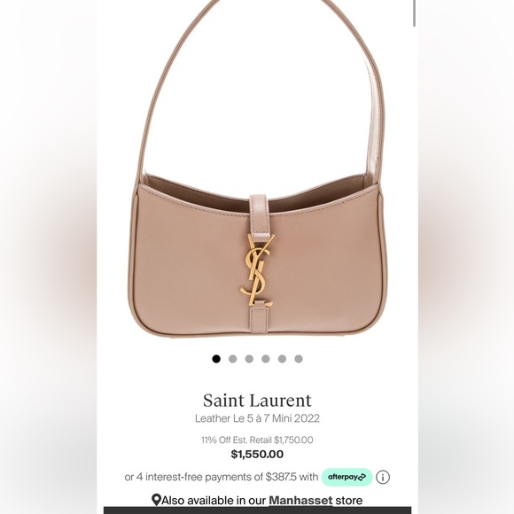 YVES SAINT LAURENT Le 5 A 7 Hobo shoulder bag - Picture 17 of 17